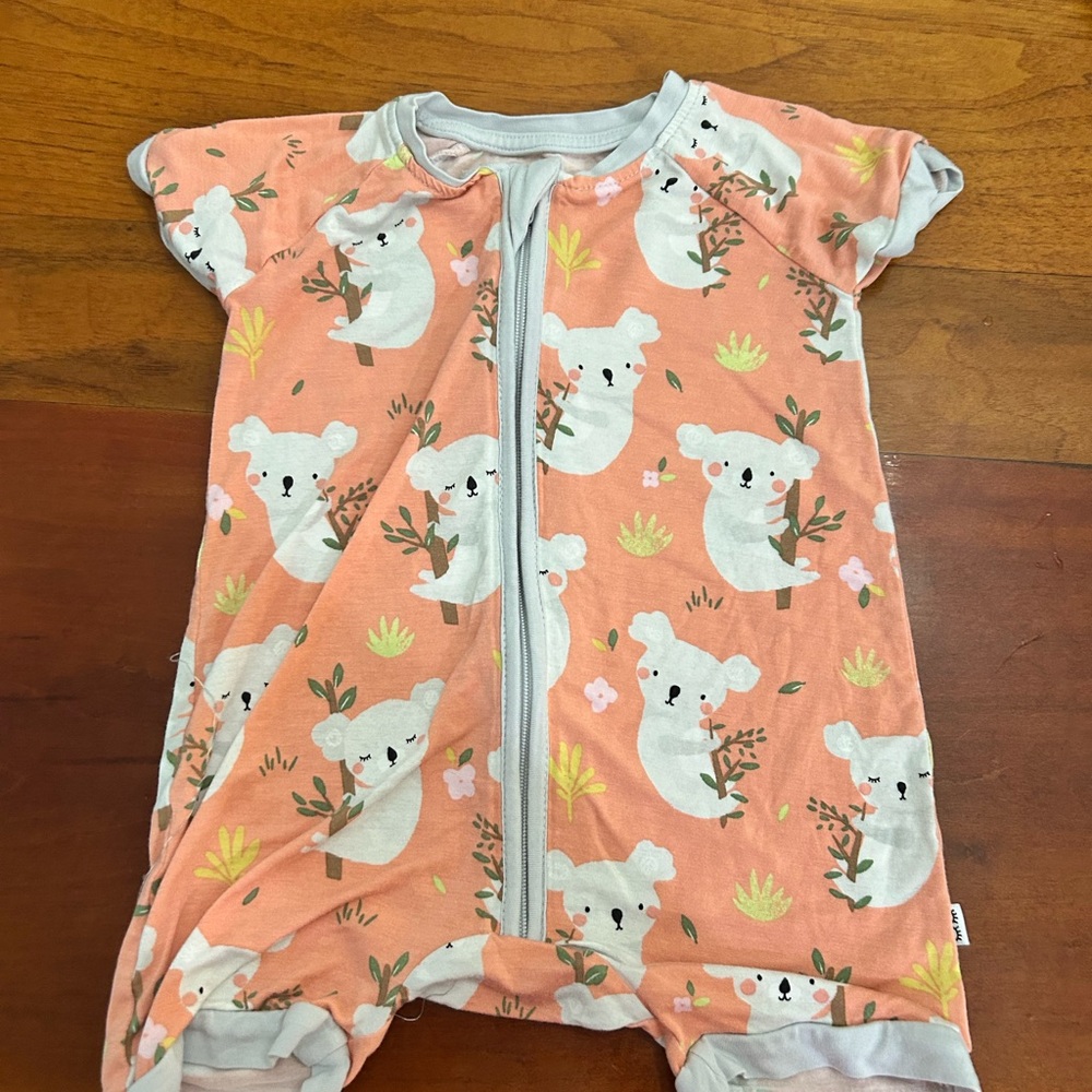 Little Sleepies Peach Koala Bodysuit